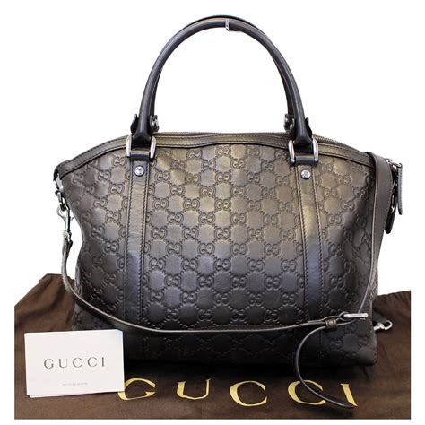 gucci large drown leather shopping big bag|gucci leather shoulder bag.